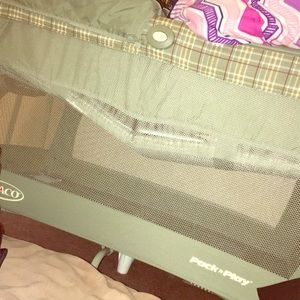 Pack& play along with matching swing & high chair